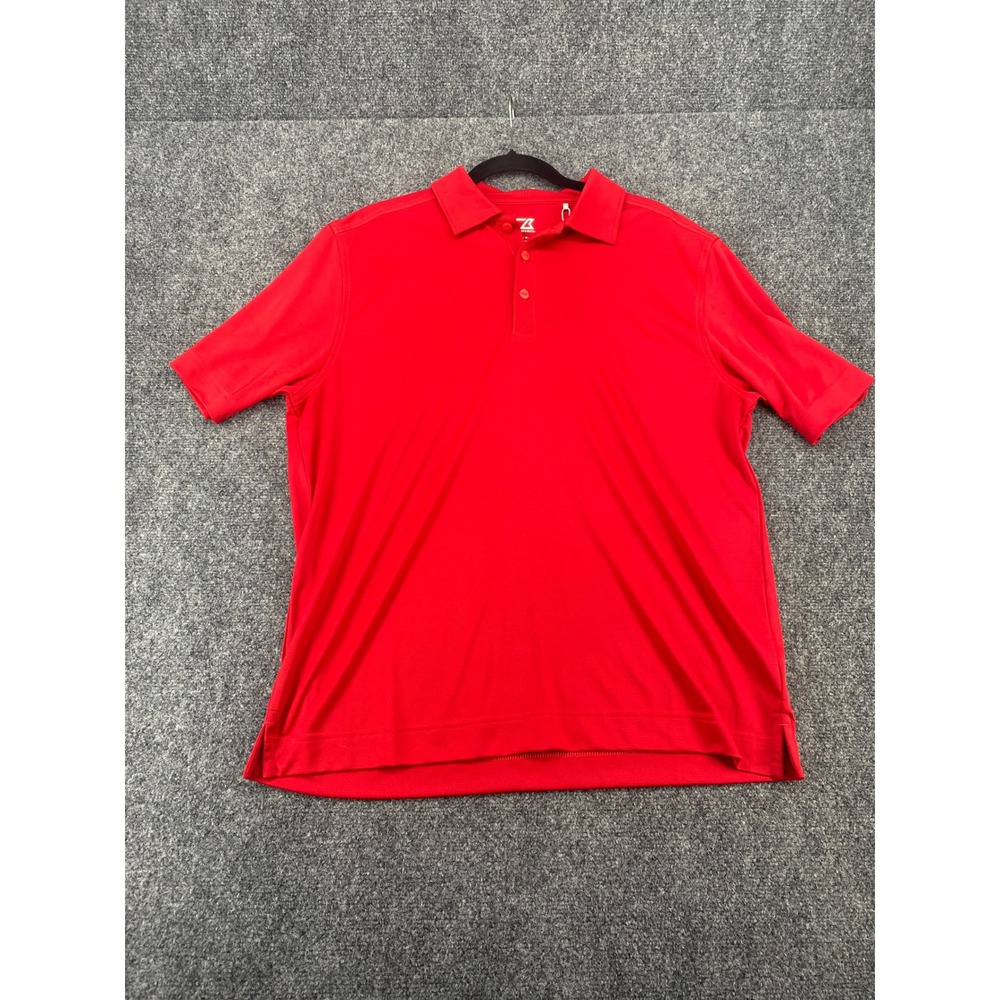 Cutter & Buck Advantage Polo Shirt Mens Medium Red Short Sleeve Golf MCK00753